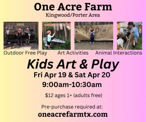 Kids Art & Play at One Acre Farm