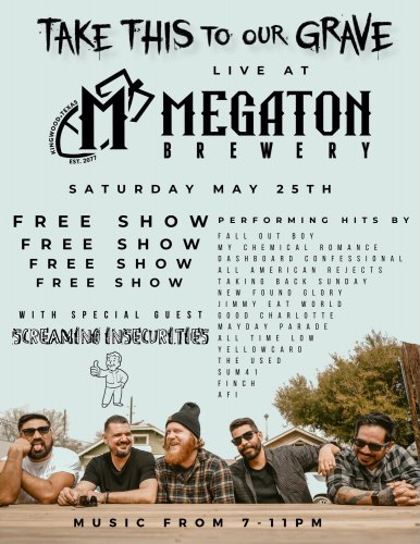 Take This To Our Grave Live at Megaton Brewery