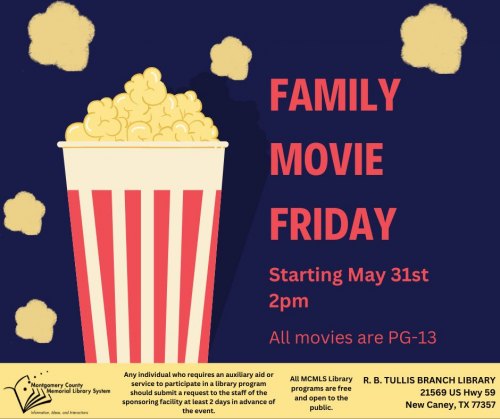Family Movie Friday at R.B. Tullis Branch Library