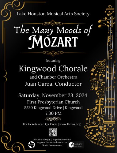 Kingwood Chorale Concert - The Many Moods of Mozart