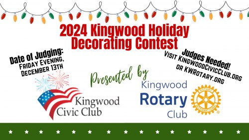 Kingwood Holiday Decorating Contest Sponsored by Kingwood Civic