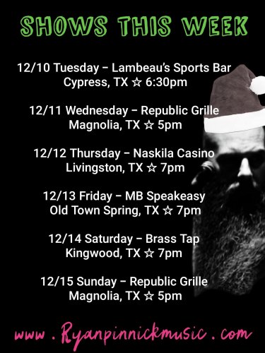 Ryan Pinnick at The Brass Tap Kingwood