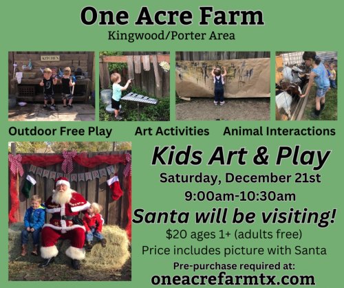 Kids Art & Play with Santa