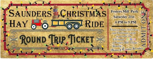 Christmas Hayride in Fosters Mill