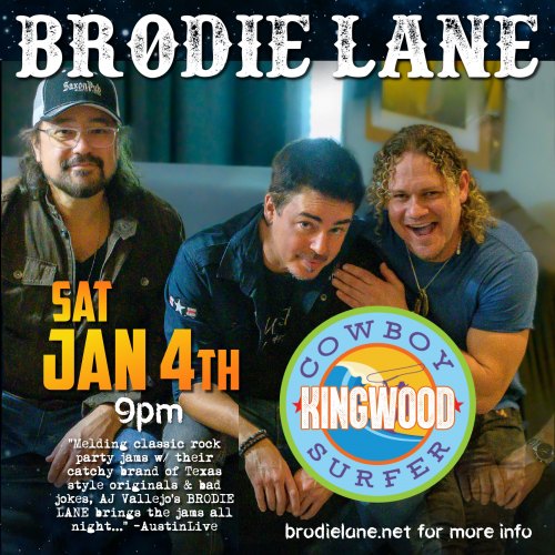 Live Music featuring Brodie Lane at Cowboy Surfer Kingwood