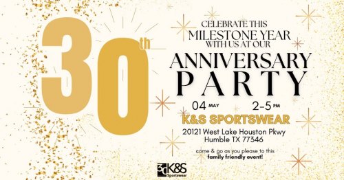 K&S Sportswear Anniversary Party