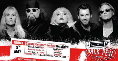 Nightbird Concert at Back Pew Brewery