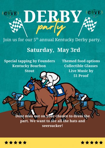 Derby Party at The Cove on Hamblen