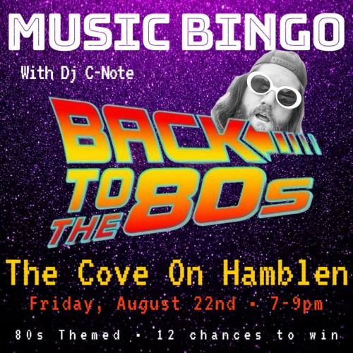 Music Bingo with DJ C-Note at The Cove on Hamblen