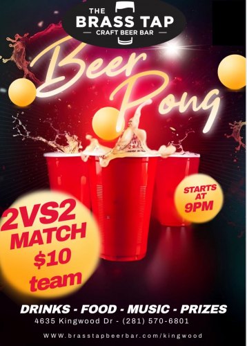 Beer Pong Tournament at The Brass Tap