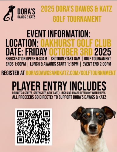 Dora's Dawgs and Katz Charity Golf Tournament