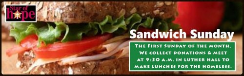 Sandwich Sunday at Holy Comforter Lutheran