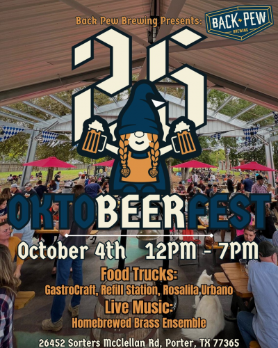Back Pew's Annual OktoBEERfest