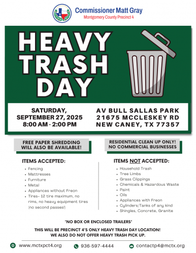 Heavy Trash Day at AV Bull Sallas Park