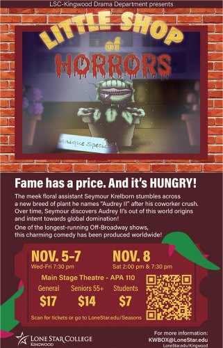 Little Shop of Horrors Theatre Performance at Lone Star College - Kingwood