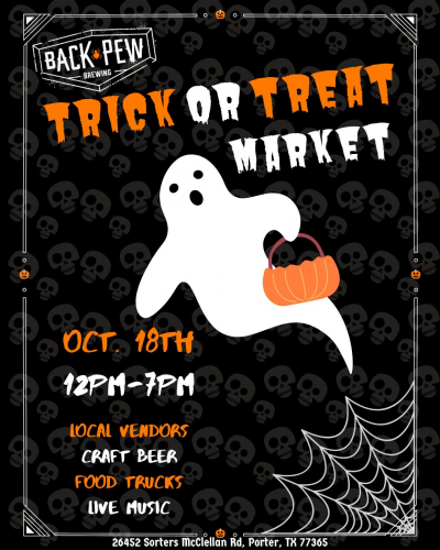 Trick or Treat Market at Back Pew Brewery