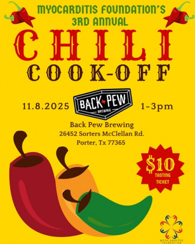 Myocarditis Chili Cook Off at Back Pew Brewery