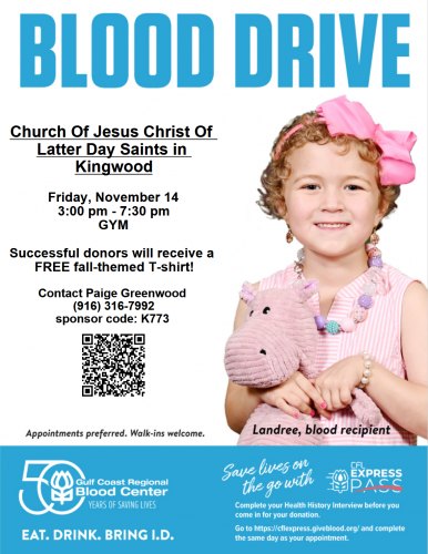 Kingwood Blood Drive