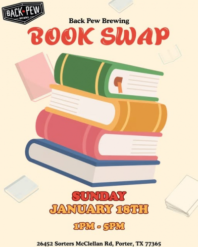 Back Pew Brewing Book Swap
