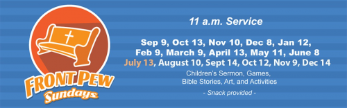 Front Pew Sundays at Holy Comforter Lutheran Church
