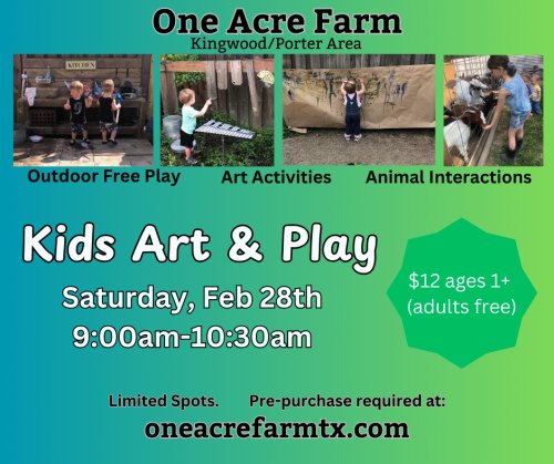 Kids Art & Play at One Acre Farm