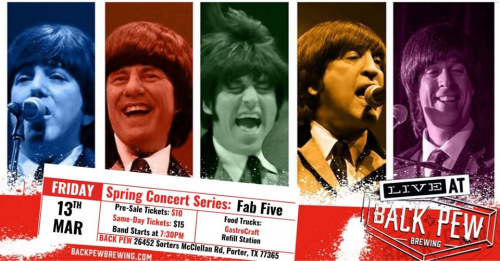 Fab Five Tribute Concert at Back Pew