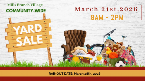 Mills Branch Village Spring Garage Sale