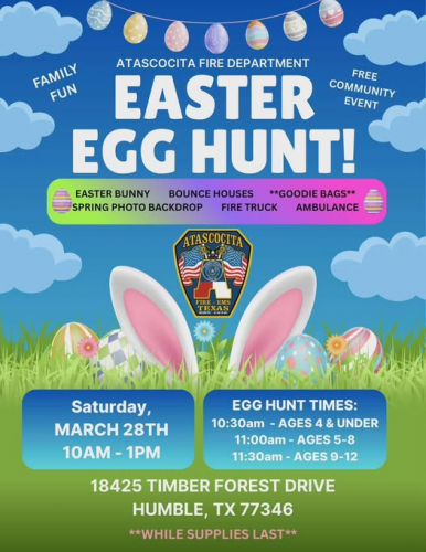 Atascocita Fire Department Easter Egg Hunt
