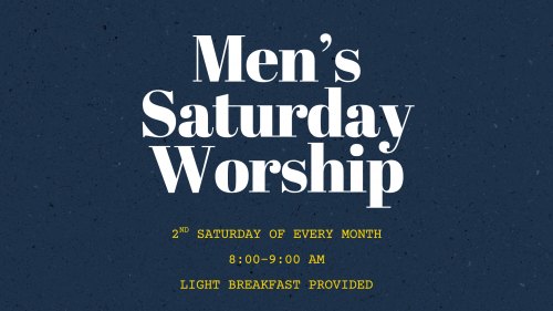 Men's Life Worship at First Pres