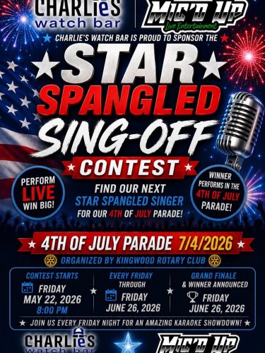 Star Spangled Sing-Off at Charlie's Watch Bar