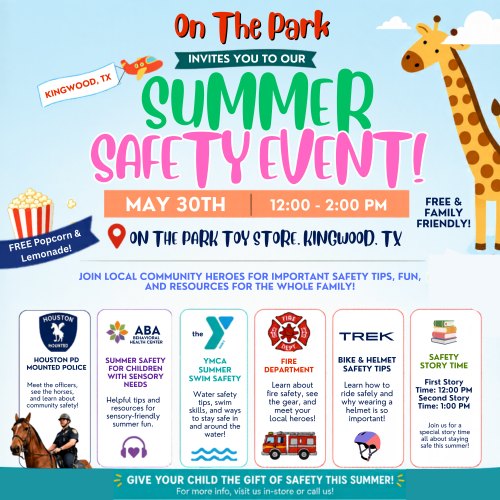 Summer Safety Event at On The Park Toys & Candy