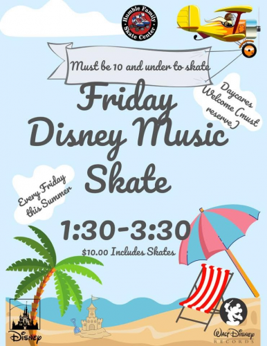 Disney Skate Fridays at Humble Family Skate Center