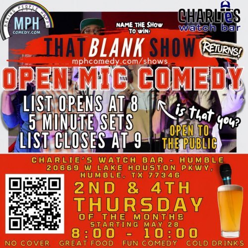 That &ldquo;Blank&rdquo; Show - Comedy Open Mic