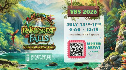 VBS: Rainforest Falls at First Pres Kingwood