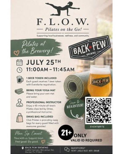 Pilates at Back Pew Brewery