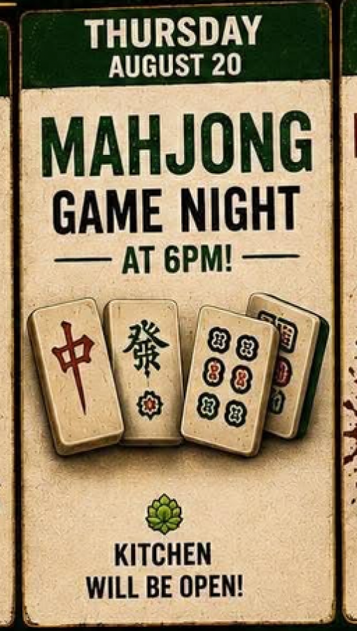 Mahjong Game Night at Final Gravity BrewPub