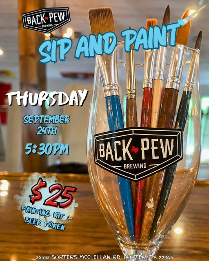 Sip and Paint Night at Back Pew
