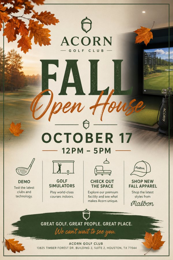 Fall Open House at Acorn Golf Club