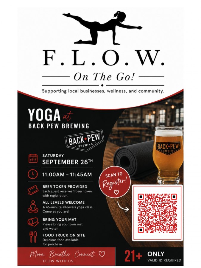 Yoga at Back Pew Brewery