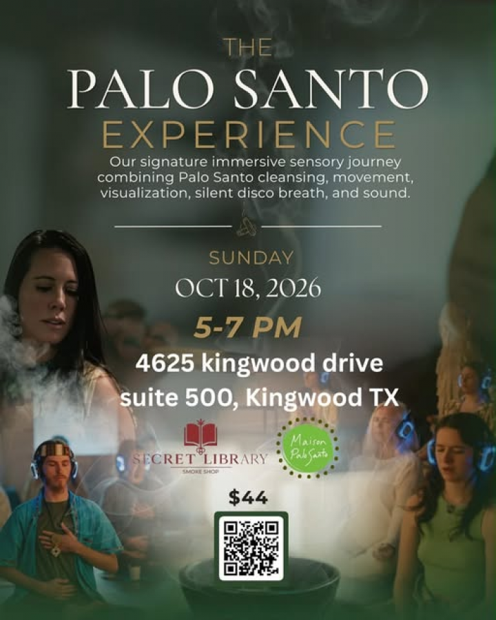 "The Palo Santo Experience" at Secret Library Kingwood