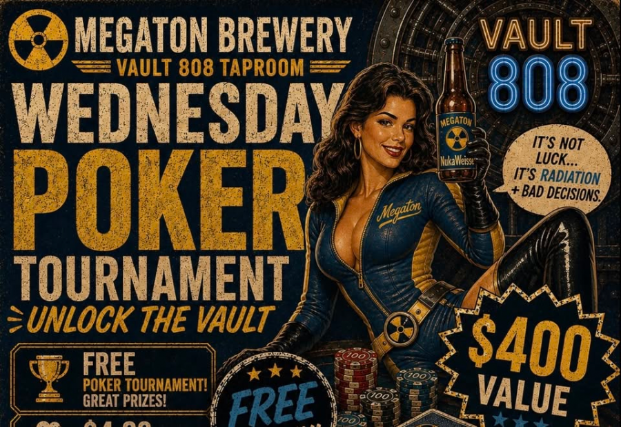 "Unlock the Vault" Free Poker Tournament at Megaton Brewery