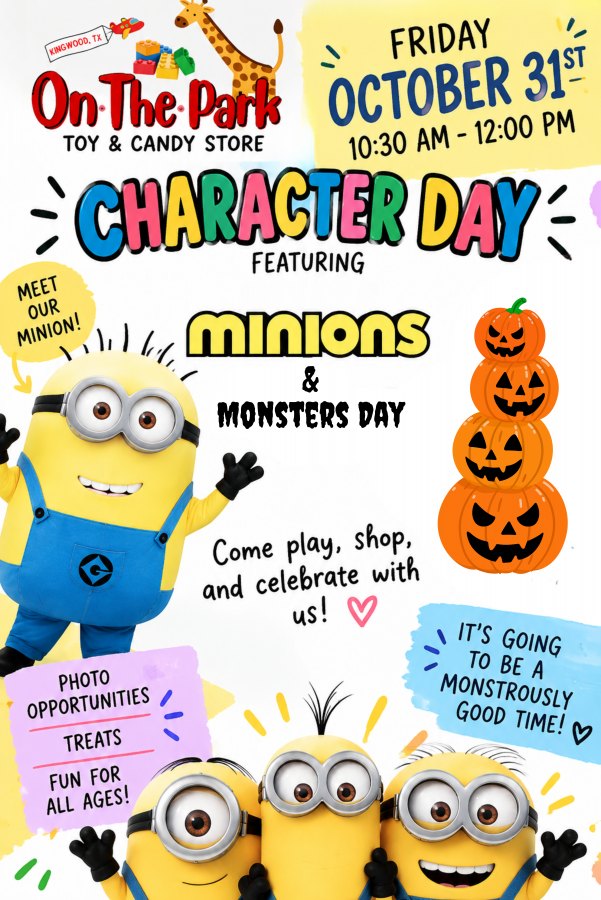 Minions and Monsters Event at On The Park Toys and Candy