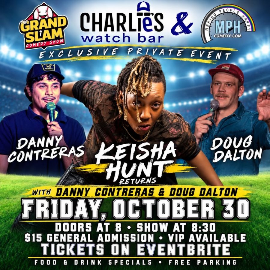 The GRAND SLAM Comedy Night at Charlie's Watch Bar