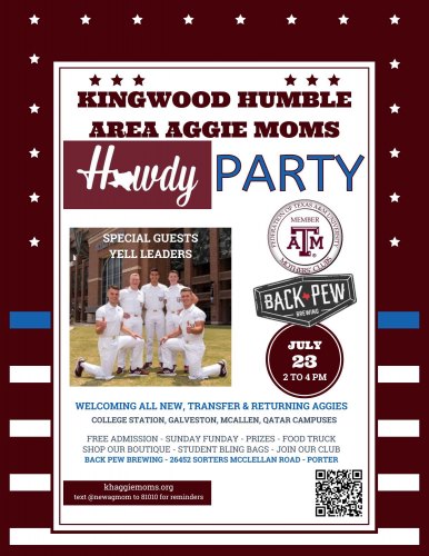 Kingwood Humble Aggie Moms Howdy Party