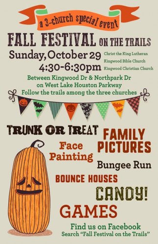 Fall Festival On The Trails - a 3 church special event