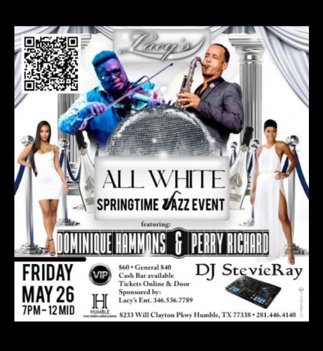 All White Springtime Jazz Eevent
