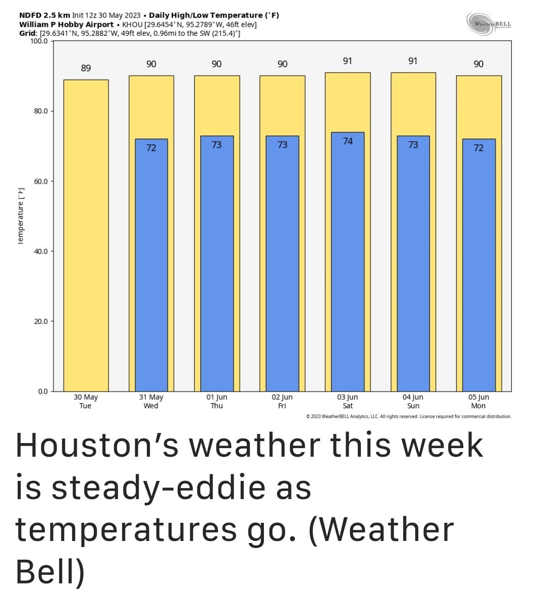 This week's forecast