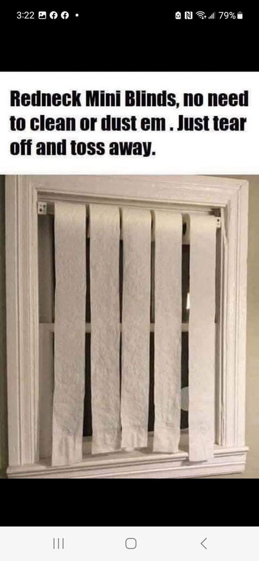 Redneck Mini Split Say hello to redneck mini blinds!
