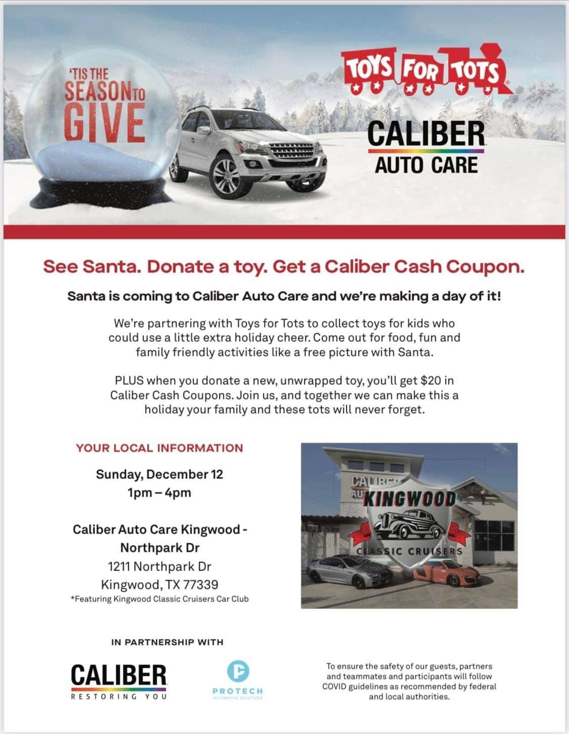 Toys for Tots car show Sunday. The Kingwood Classic Crusers are