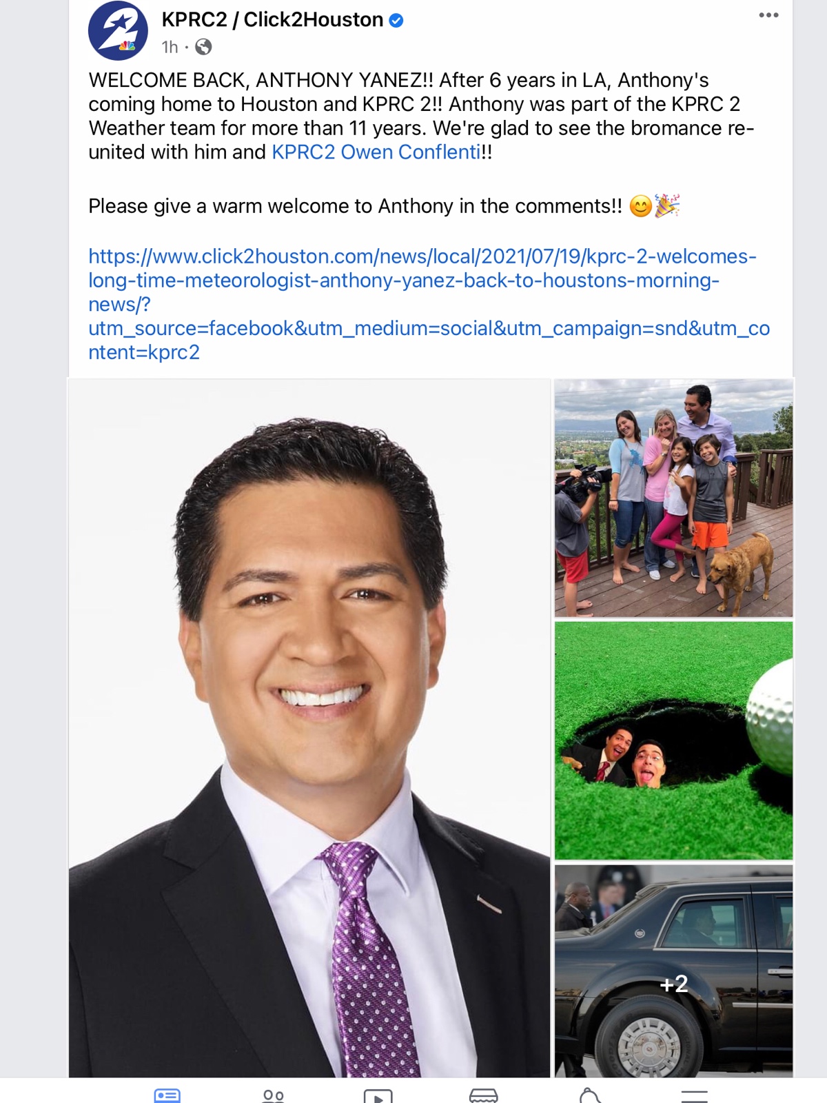 Anthony Yanez, channel 2 former meteorologist, is returning to c